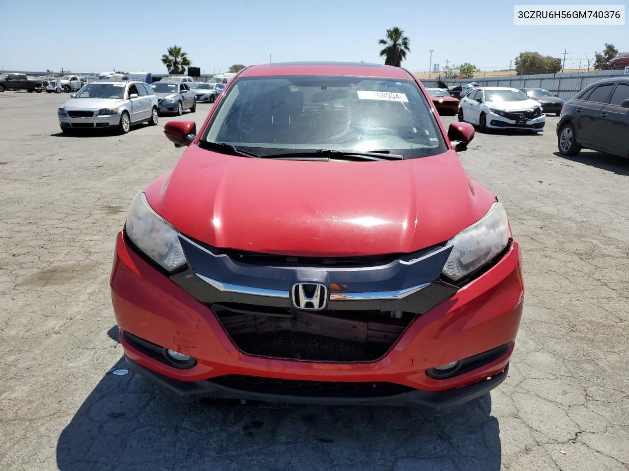 2016 Honda Hr-V Ex VIN: 3CZRU6H56GM740376 Lot: 58268904