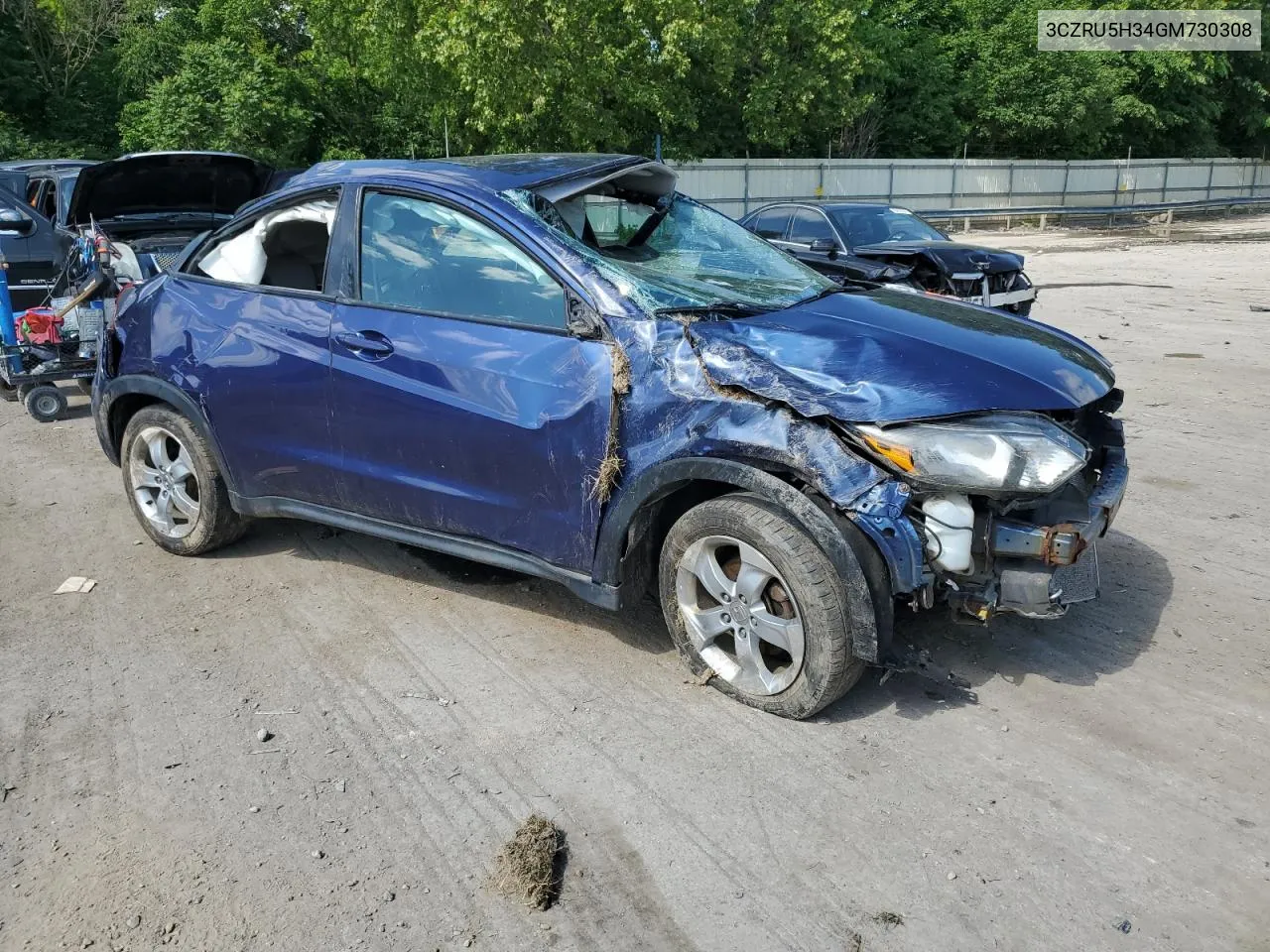 3CZRU5H34GM730308 2016 Honda Hr-V Lx