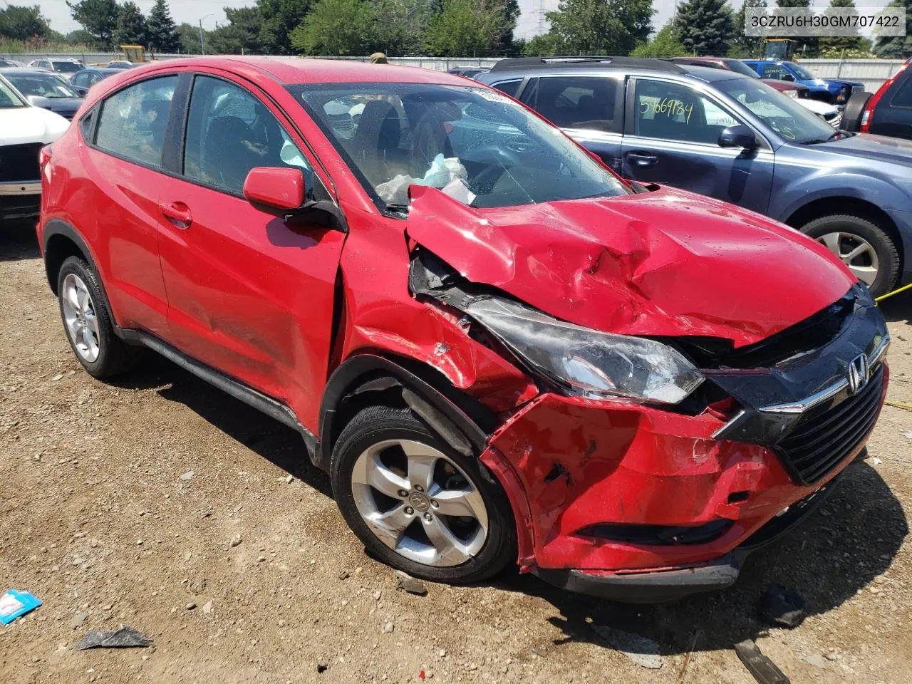 3CZRU6H30GM707422 2016 Honda Hr-V Lx