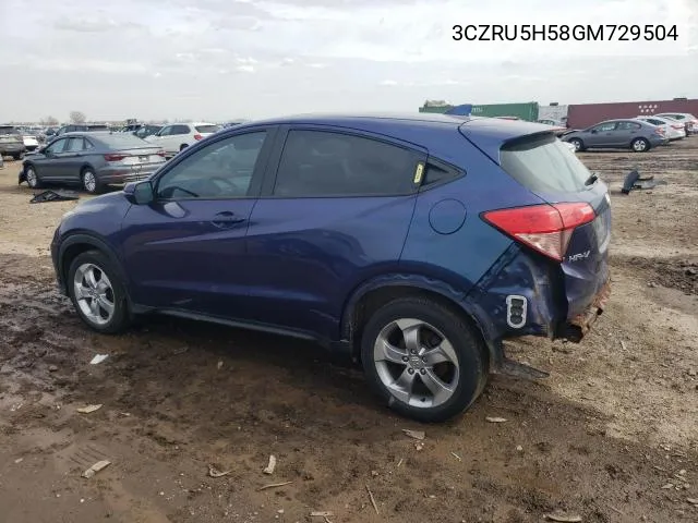 3CZRU5H58GM729504 2016 Honda Hr-V Ex