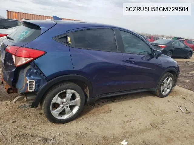 3CZRU5H58GM729504 2016 Honda Hr-V Ex