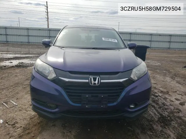 3CZRU5H58GM729504 2016 Honda Hr-V Ex