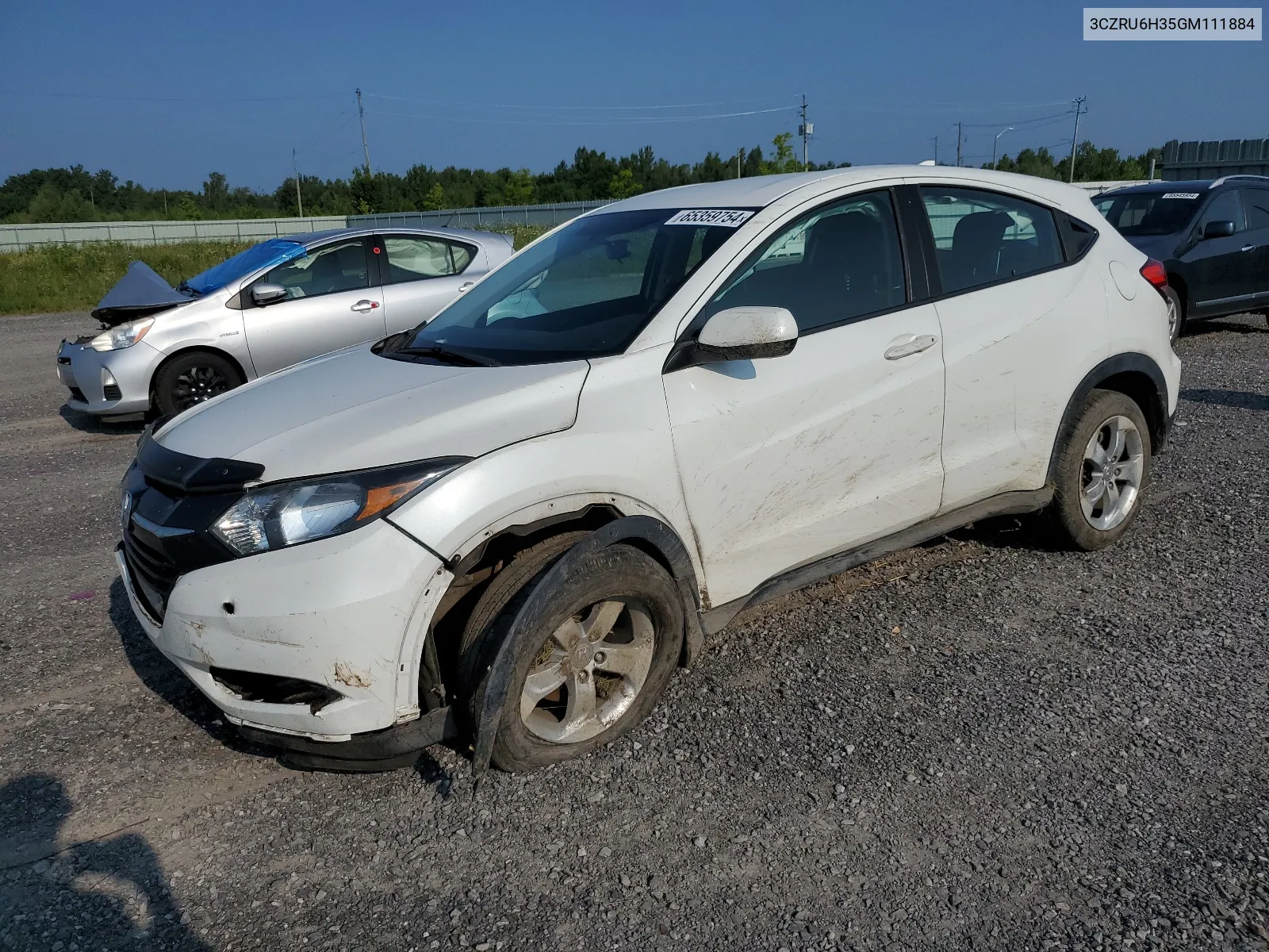 3CZRU6H35GM111884 2016 Honda Hr-V Lx