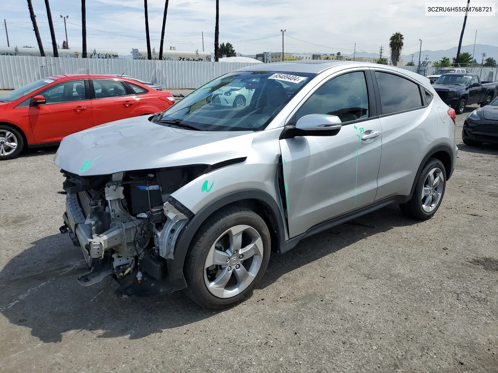 2016 Honda Hr-V Ex VIN: 3CZRU6H55GM768721 Lot: 65489404