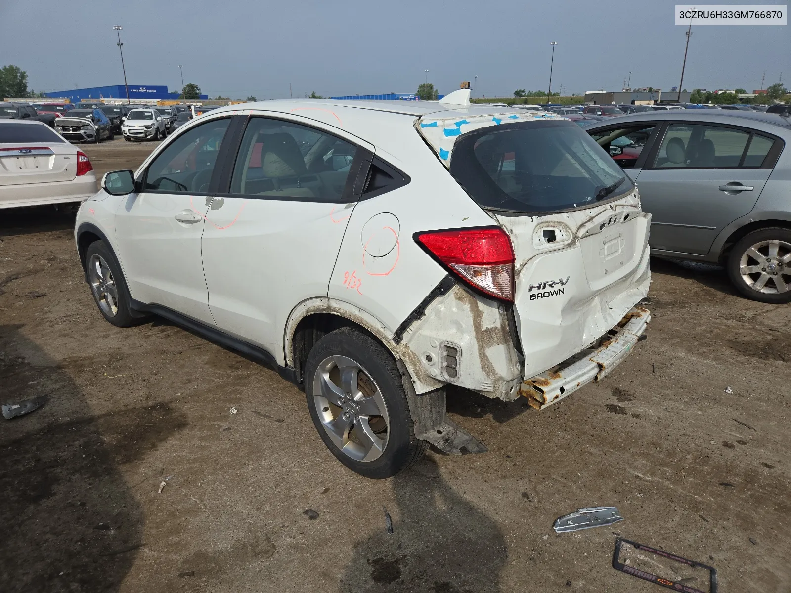 3CZRU6H33GM766870 2016 Honda Hr-V Lx