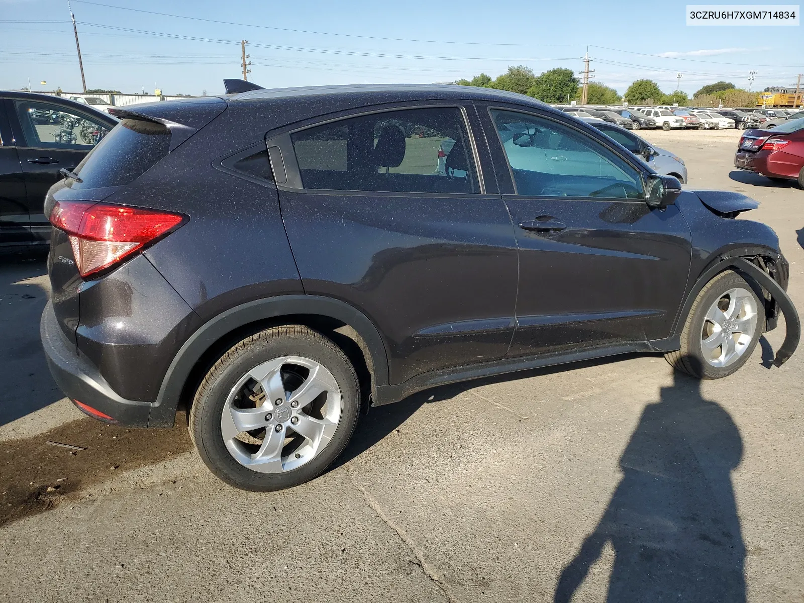 2016 Honda Hr-V Exl VIN: 3CZRU6H7XGM714834 Lot: 68135564