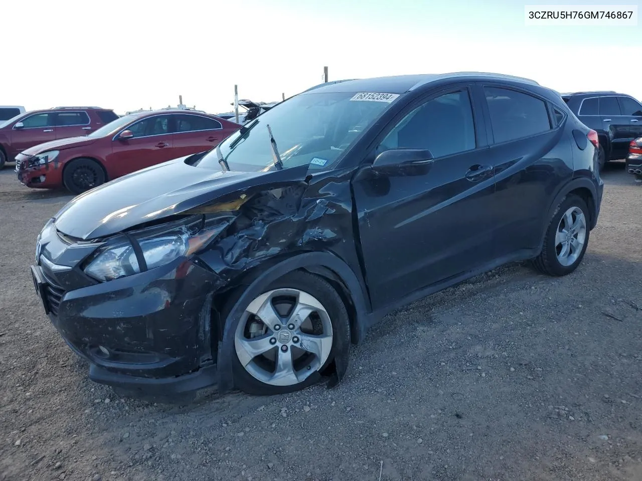 2016 Honda Hr-V Exl VIN: 3CZRU5H76GM746867 Lot: 68152394