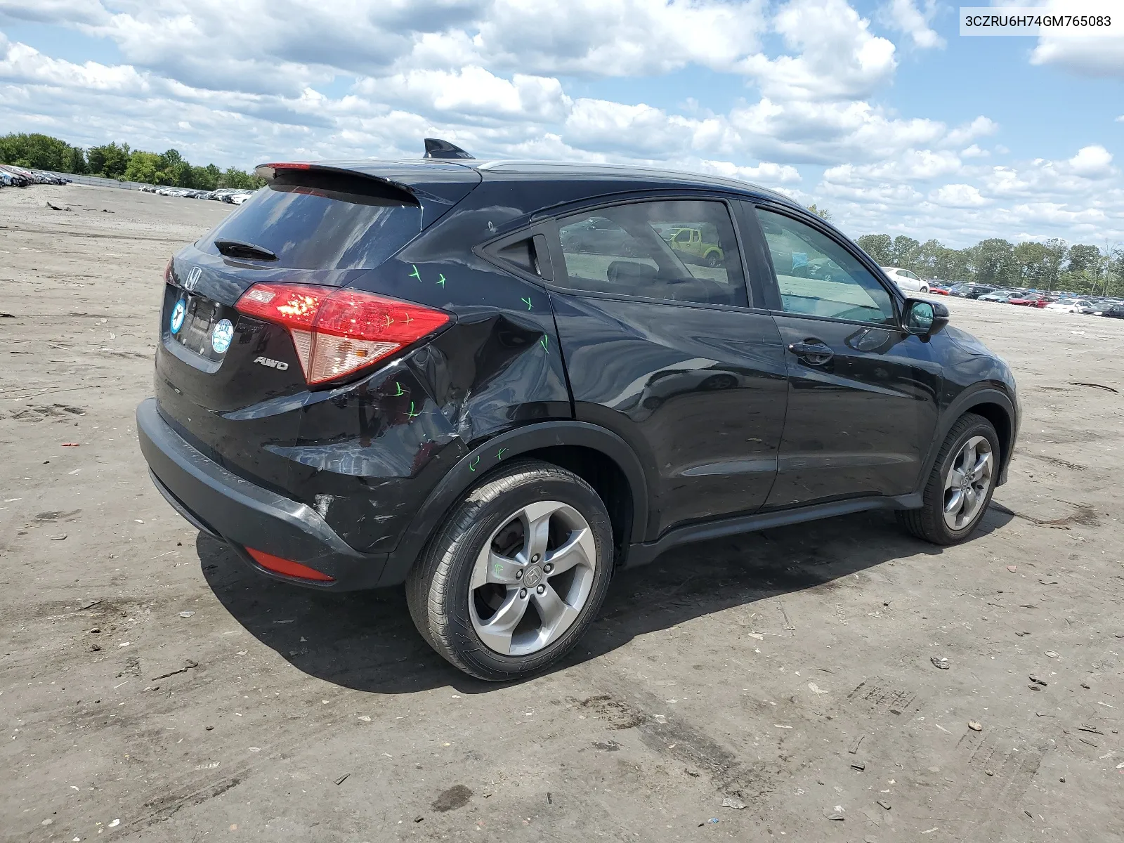 2016 Honda Hr-V Exl VIN: 3CZRU6H74GM765083 Lot: 68412054