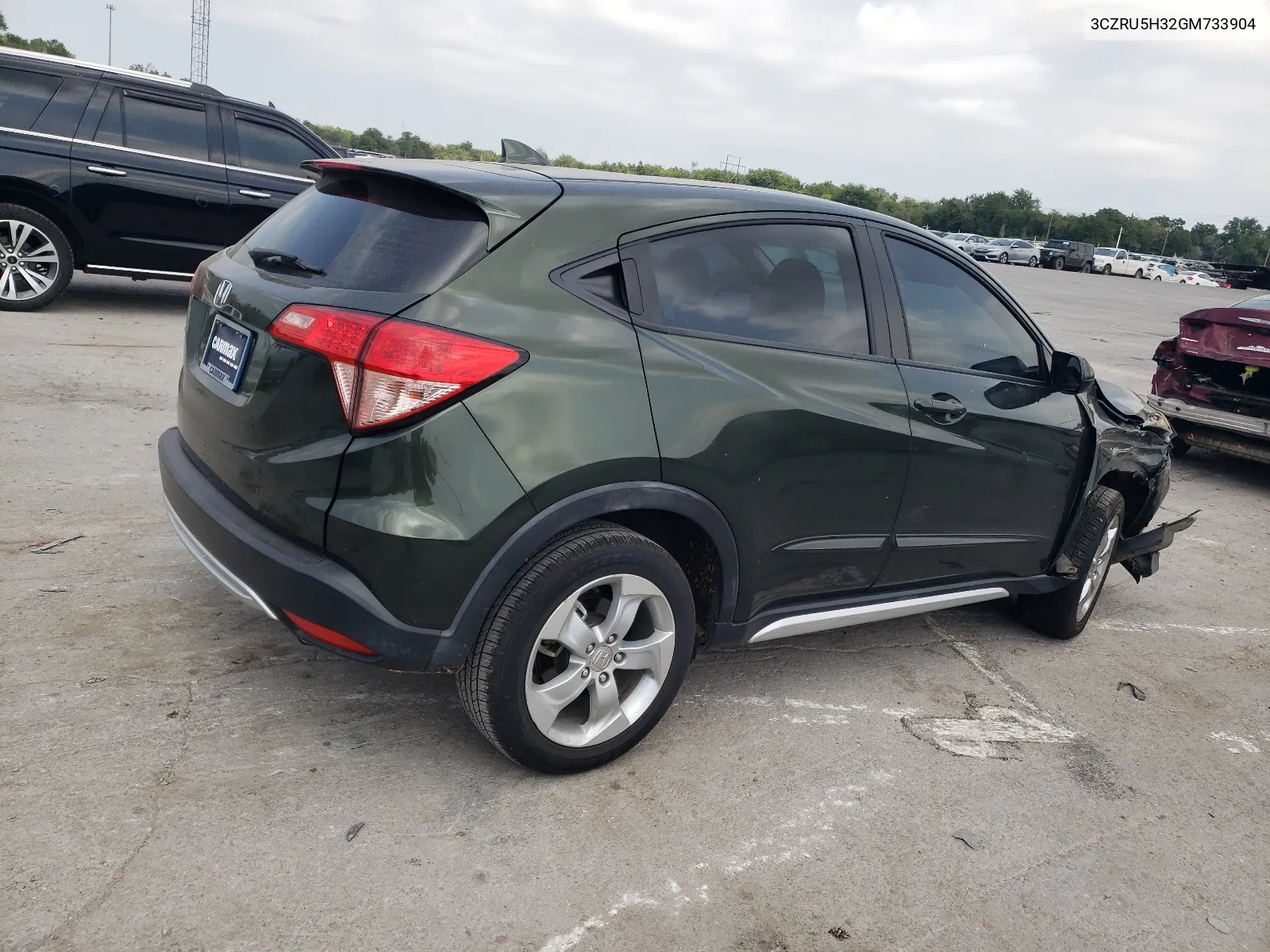 2016 Honda Hr-V Lx VIN: 3CZRU5H32GM733904 Lot: 68547584