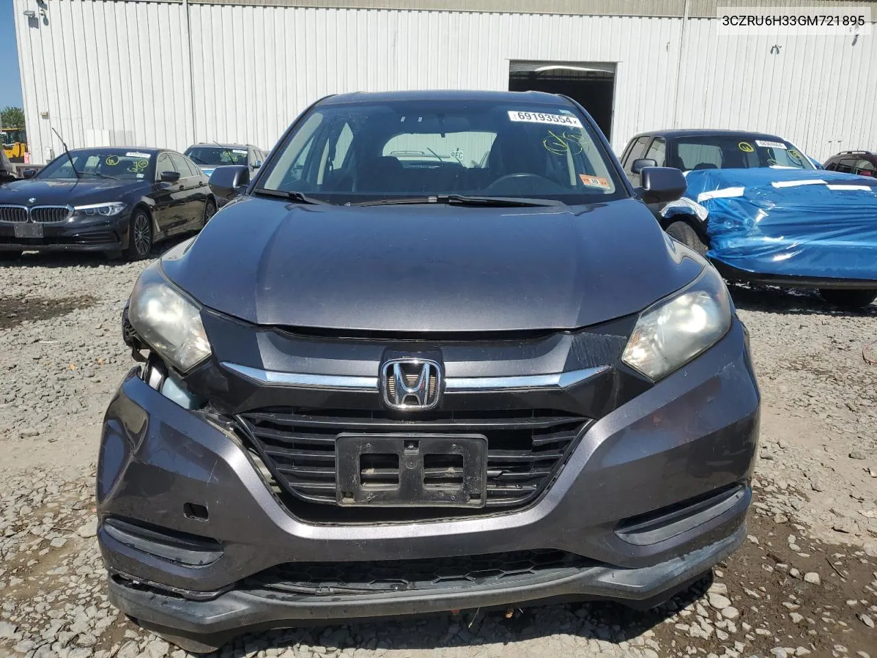 2016 Honda Hr-V Lx VIN: 3CZRU6H33GM721895 Lot: 69193554