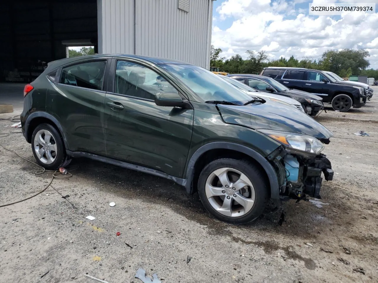 2016 Honda Hr-V Lx VIN: 3CZRU5H37GM739374 Lot: 69499354