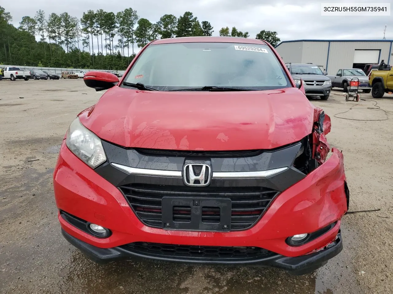 2016 Honda Hr-V Ex VIN: 3CZRU5H55GM735941 Lot: 69520204