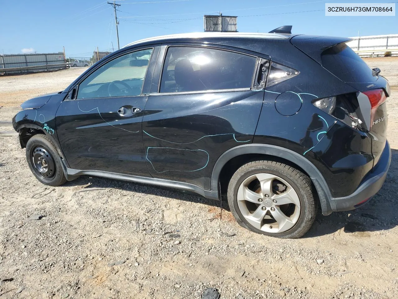 2016 Honda Hr-V Exl VIN: 3CZRU6H73GM708664 Lot: 69685164