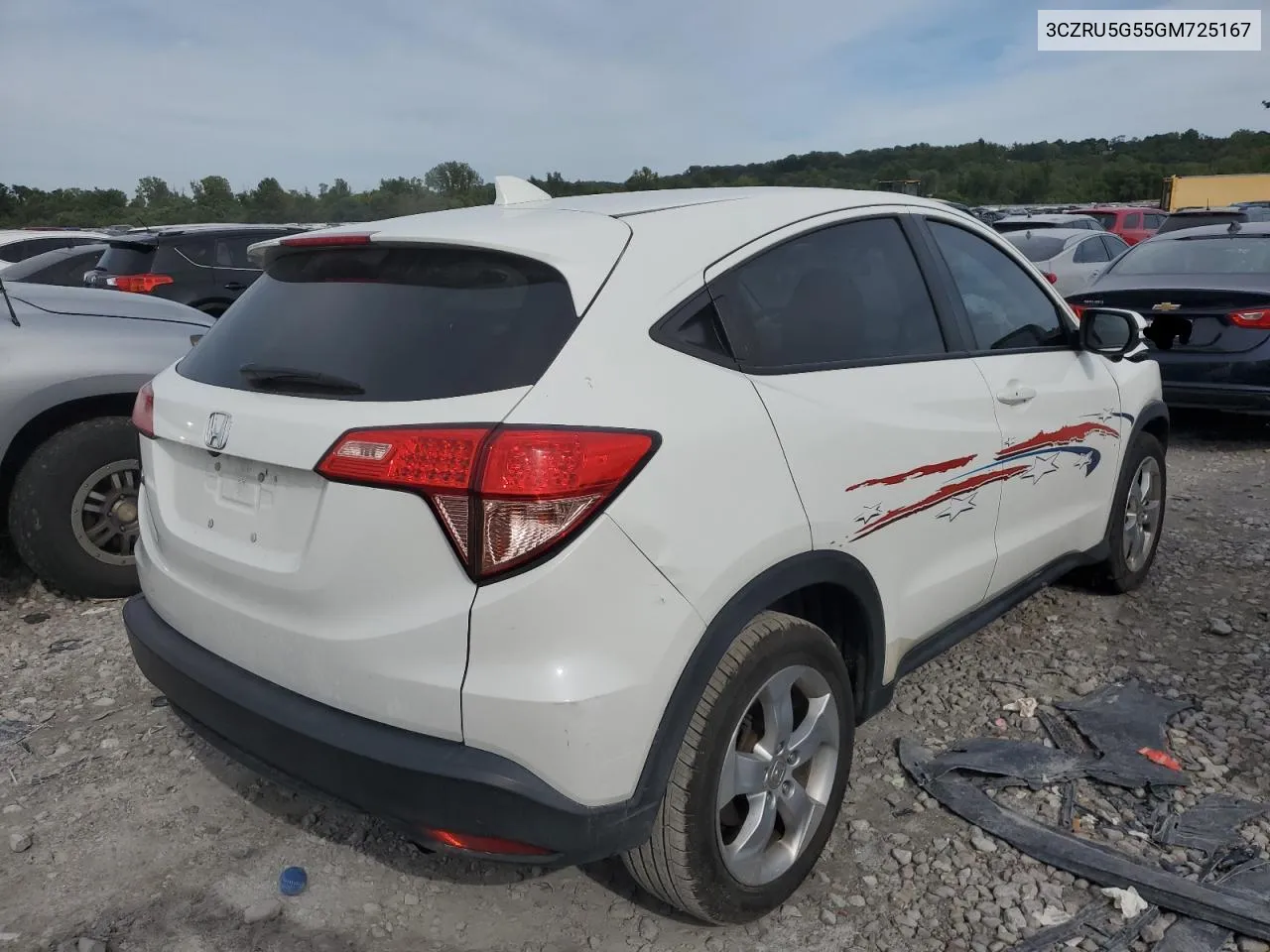 2016 Honda Hr-V Ex VIN: 3CZRU5G55GM725167 Lot: 69687554