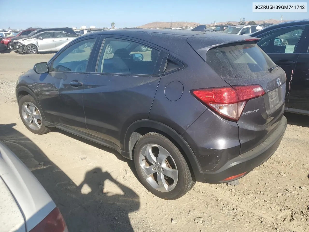 2016 Honda Hr-V Lx VIN: 3CZRU5H39GM741742 Lot: 69725054