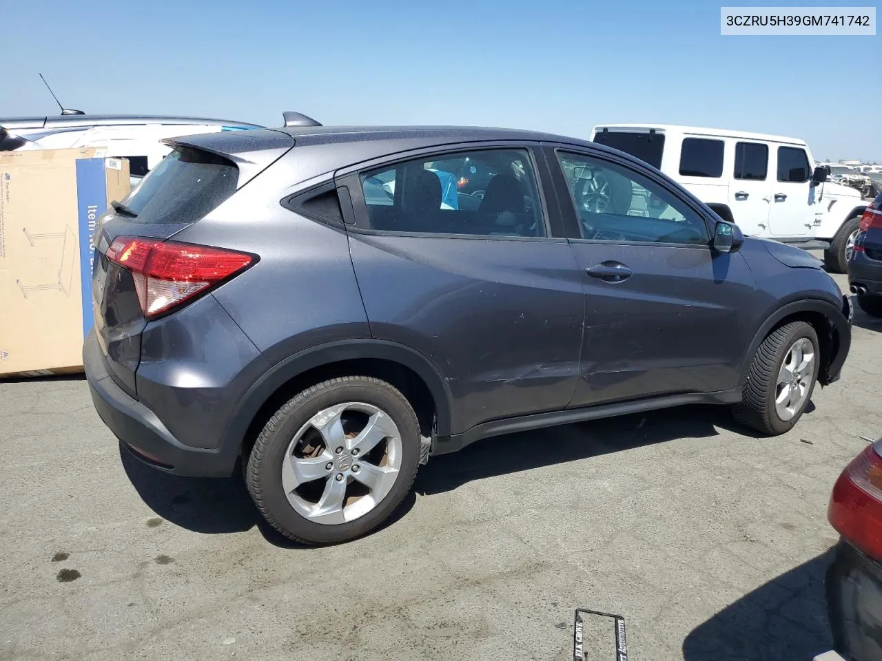 2016 Honda Hr-V Lx VIN: 3CZRU5H39GM741742 Lot: 69725054