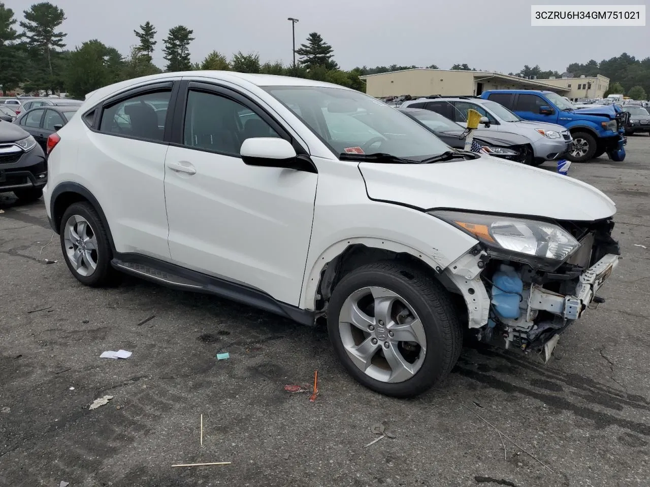 3CZRU6H34GM751021 2016 Honda Hr-V Lx