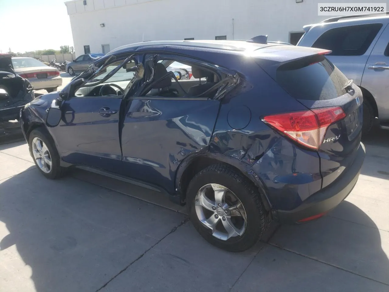 2016 Honda Hr-V Exl VIN: 3CZRU6H7XGM741922 Lot: 70415564