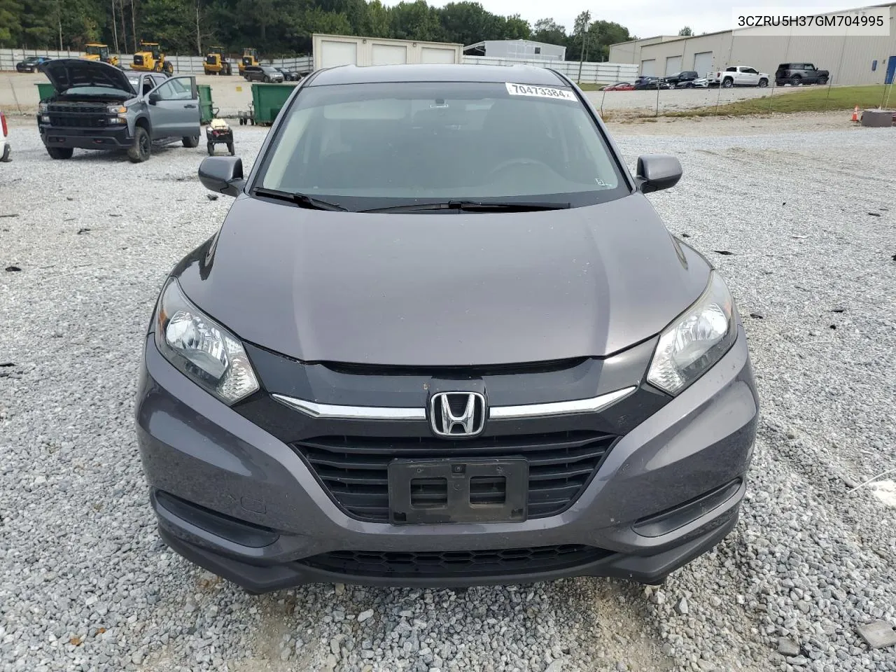 2016 Honda Hr-V Lx VIN: 3CZRU5H37GM704995 Lot: 70473384