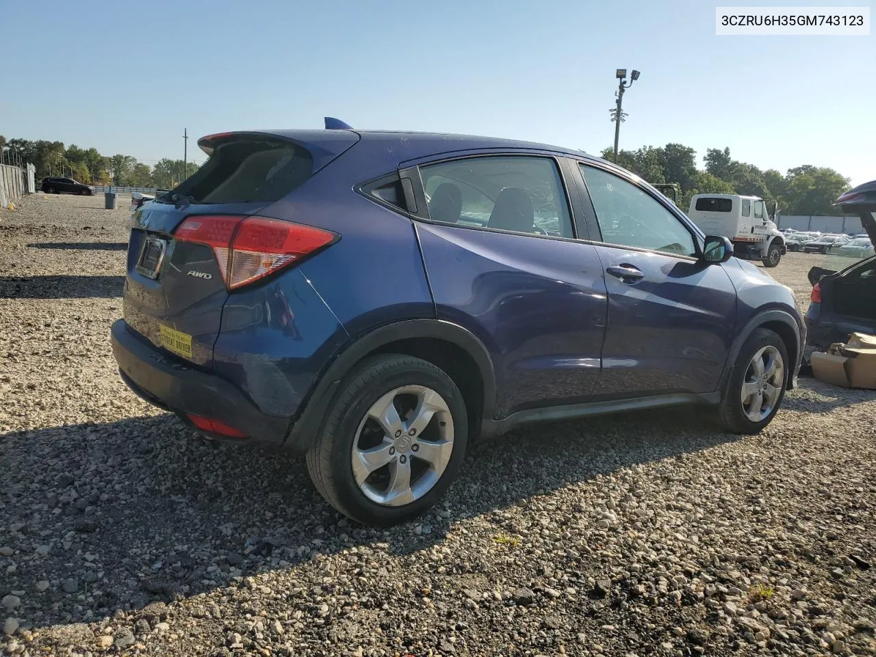 3CZRU6H35GM743123 2016 Honda Hr-V Lx