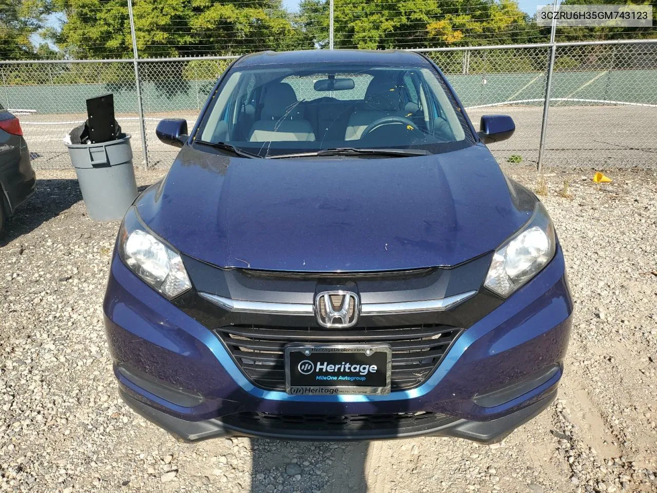 2016 Honda Hr-V Lx VIN: 3CZRU6H35GM743123 Lot: 70538714