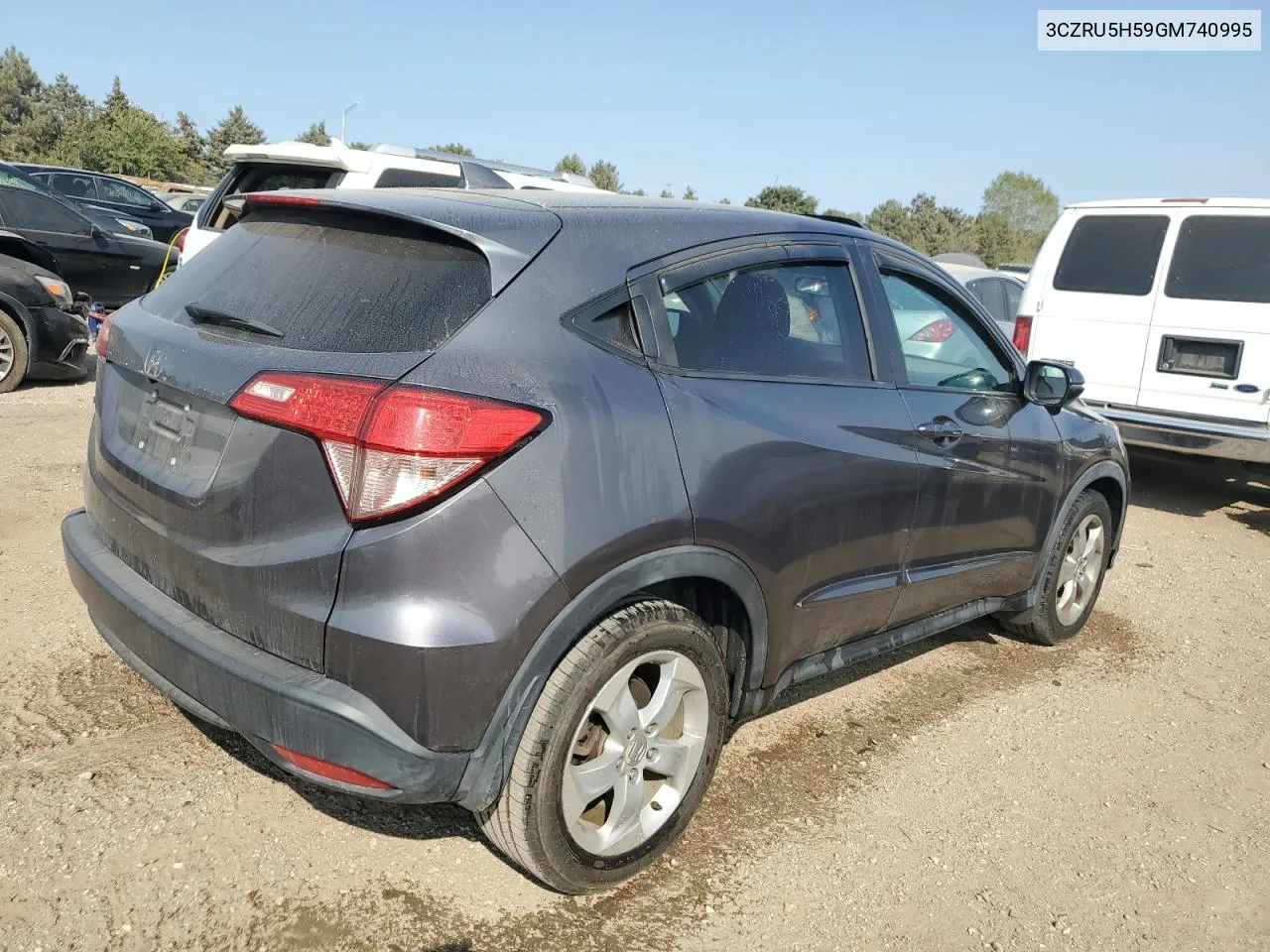 2016 Honda Hr-V Ex VIN: 3CZRU5H59GM740995 Lot: 70568044