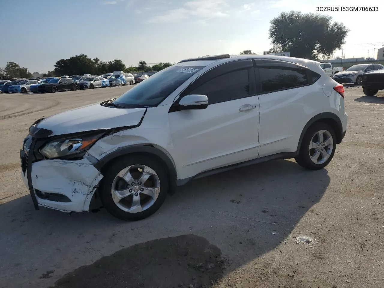 2016 Honda Hr-V Ex VIN: 3CZRU5H53GM706633 Lot: 71831214