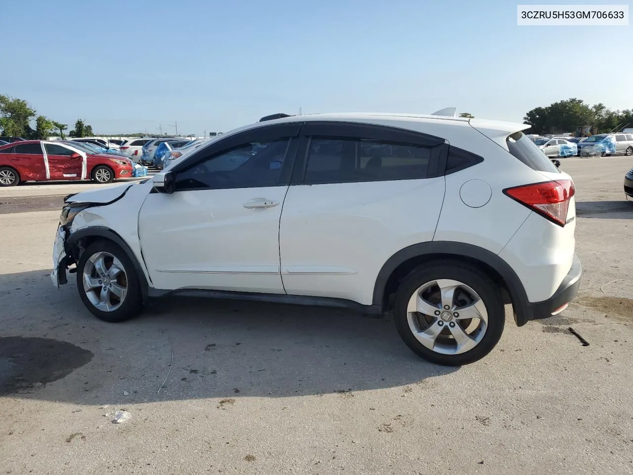 2016 Honda Hr-V Ex VIN: 3CZRU5H53GM706633 Lot: 71831214