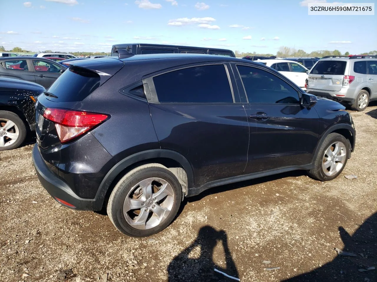 3CZRU6H59GM721675 2016 Honda Hr-V Ex