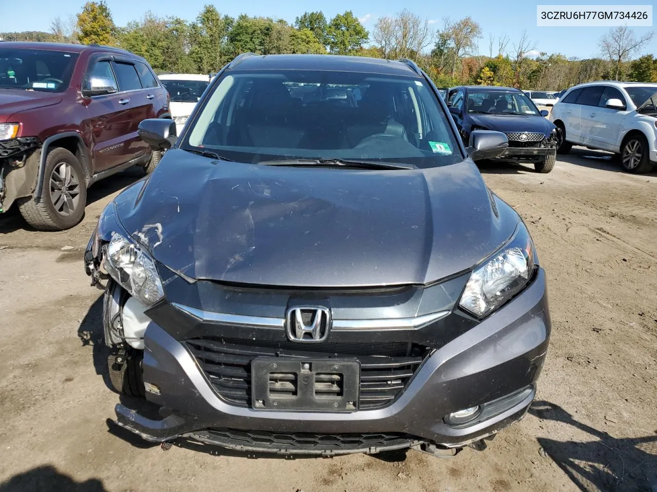 2016 Honda Hr-V Exl VIN: 3CZRU6H77GM734426 Lot: 72992894