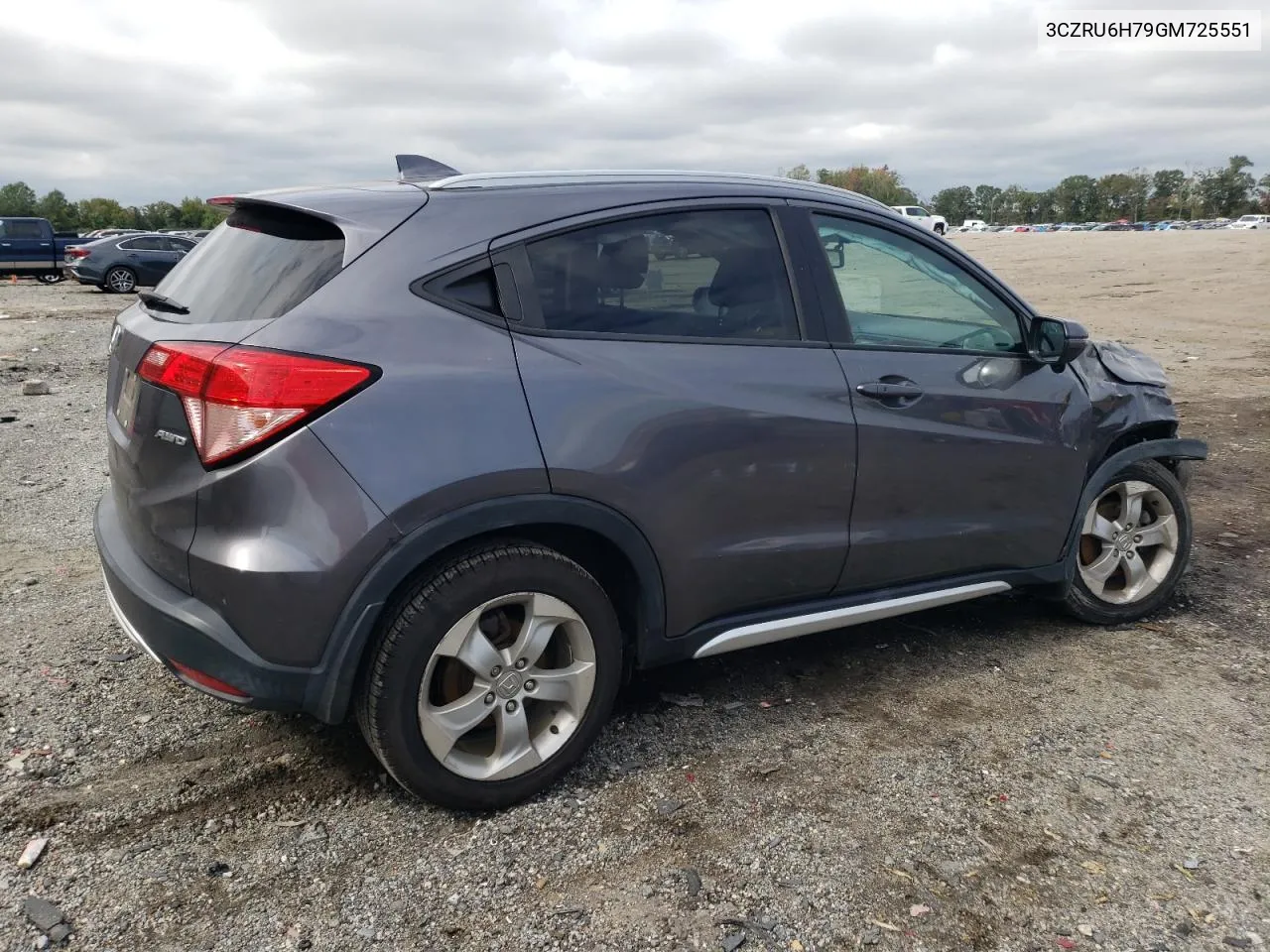 2016 Honda Hr-V Exl VIN: 3CZRU6H79GM725551 Lot: 73591704