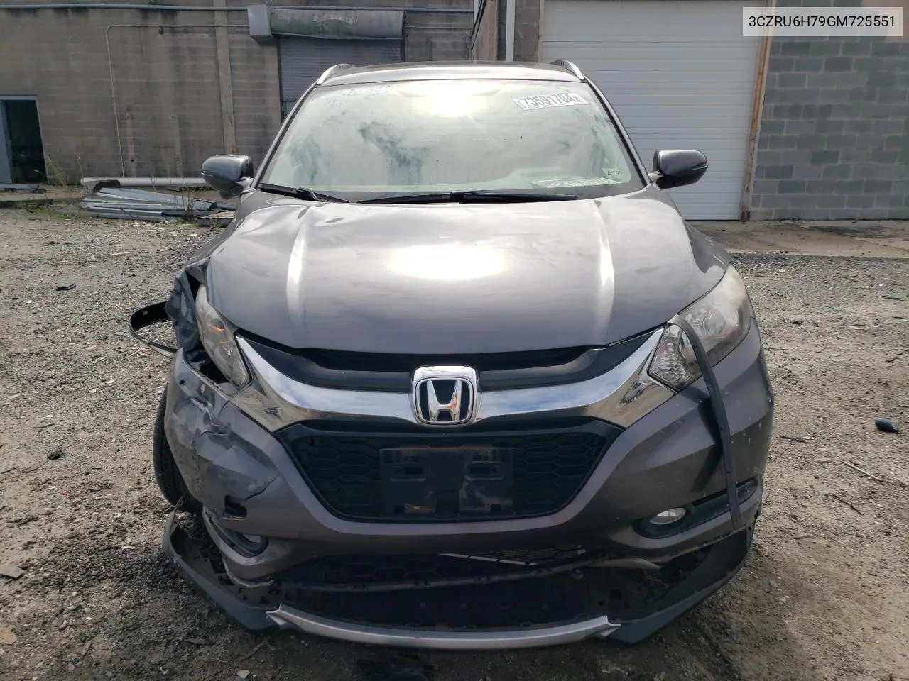 2016 Honda Hr-V Exl VIN: 3CZRU6H79GM725551 Lot: 73591704