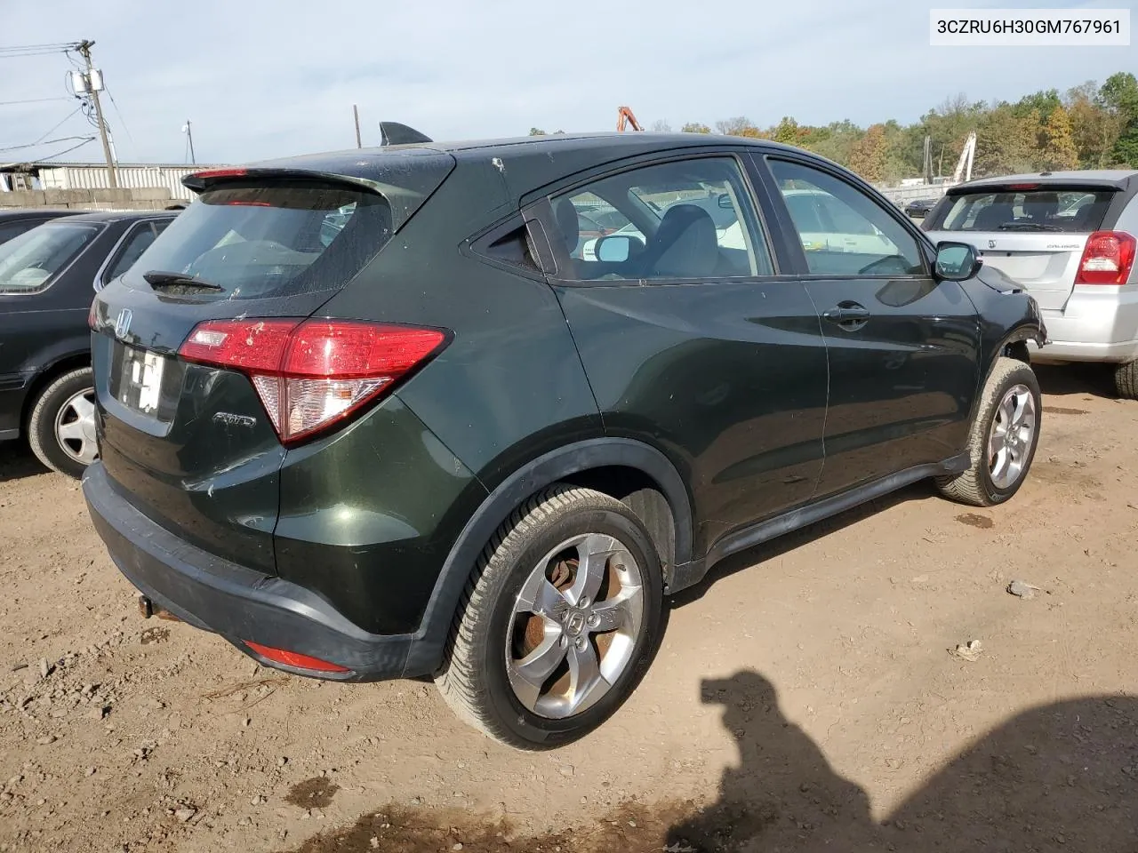 2016 Honda Hr-V Lx VIN: 3CZRU6H30GM767961 Lot: 74025344