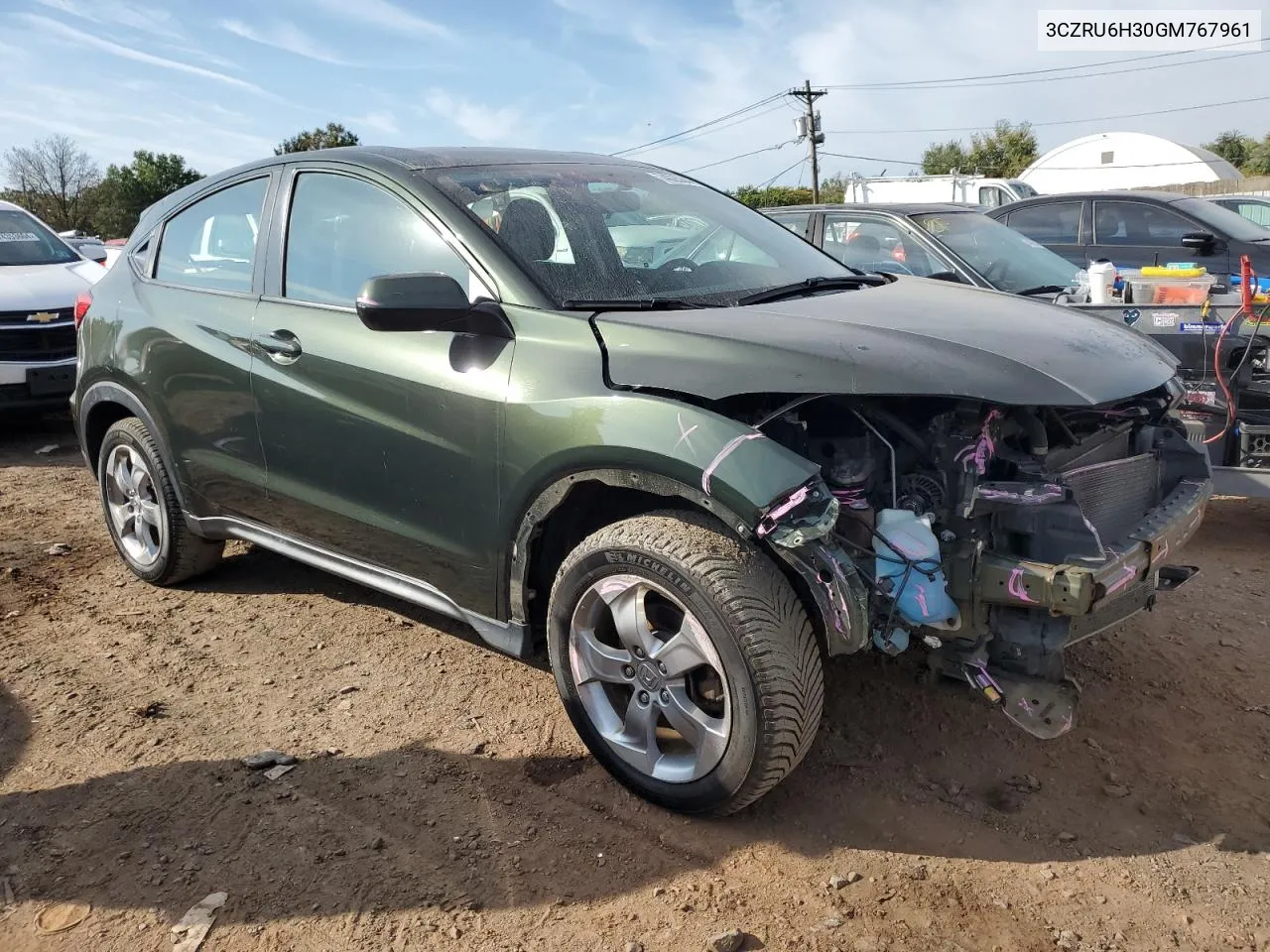 2016 Honda Hr-V Lx VIN: 3CZRU6H30GM767961 Lot: 74025344