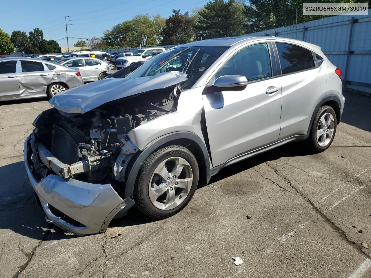 2016 Honda Hr-V Ex VIN: 3CZRU6H5XGM739019 Lot: 74533114