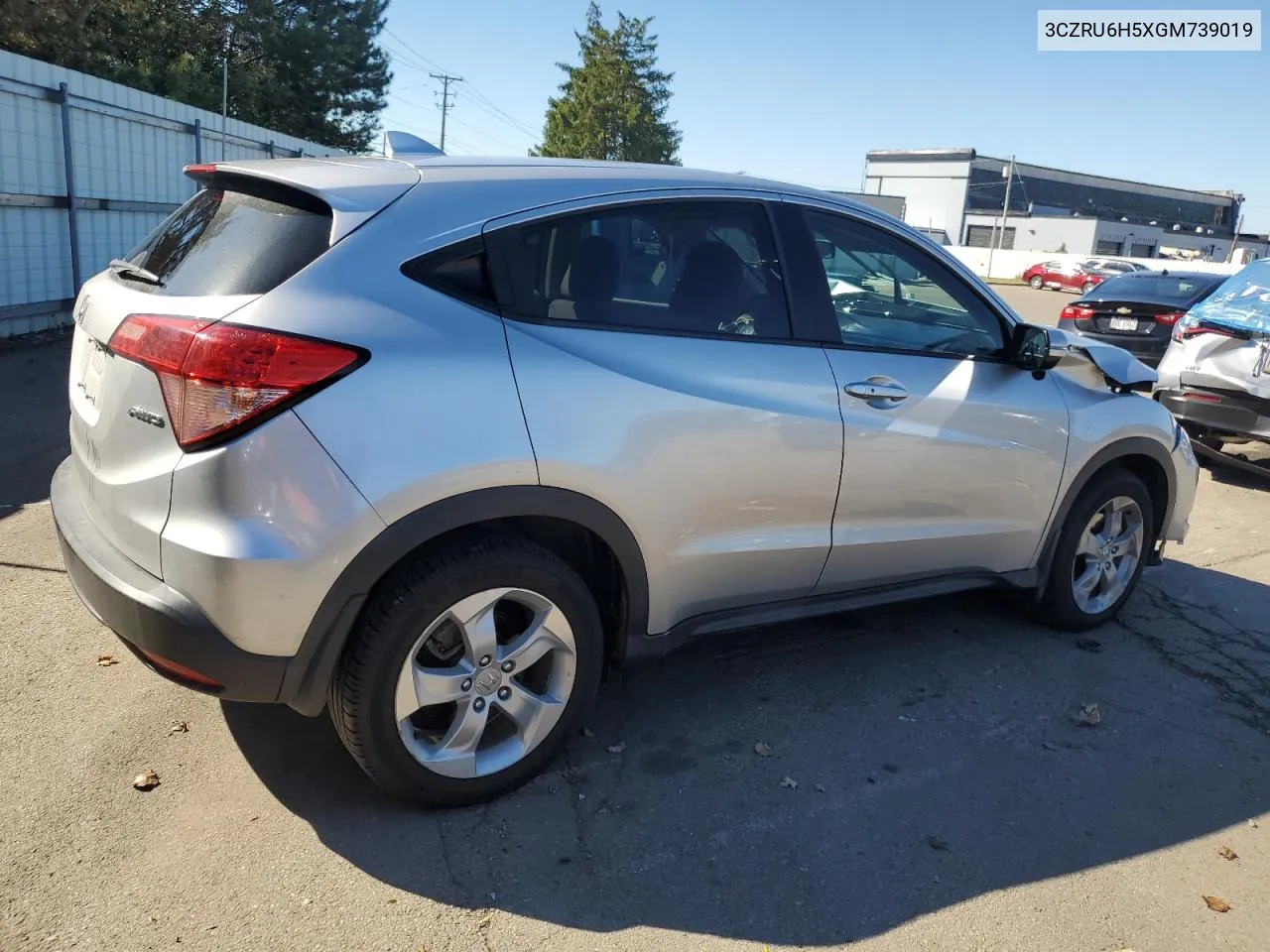 2016 Honda Hr-V Ex VIN: 3CZRU6H5XGM739019 Lot: 74533114