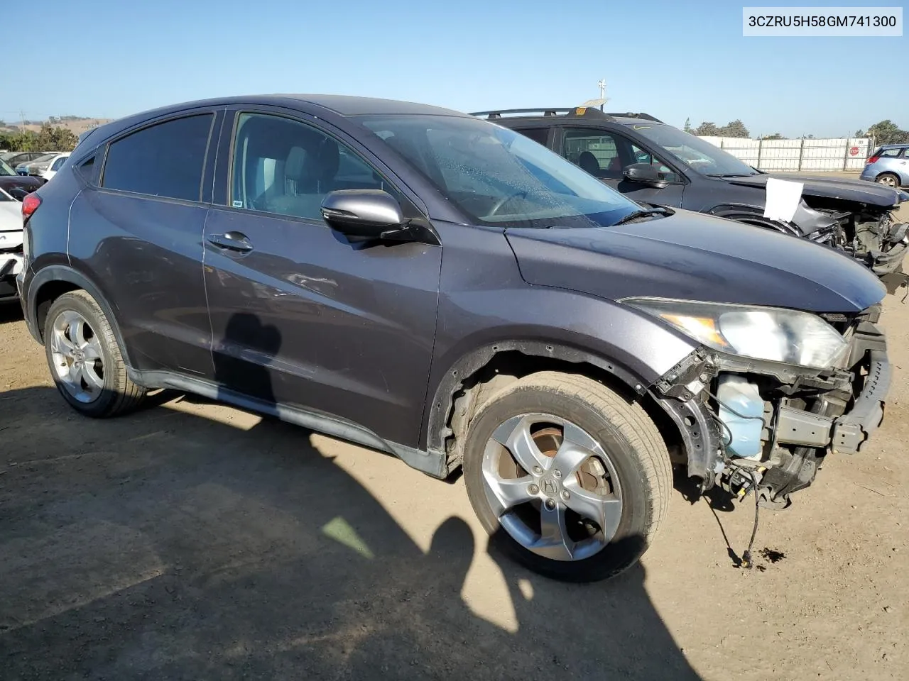 2016 Honda Hr-V Ex VIN: 3CZRU5H58GM741300 Lot: 74731854