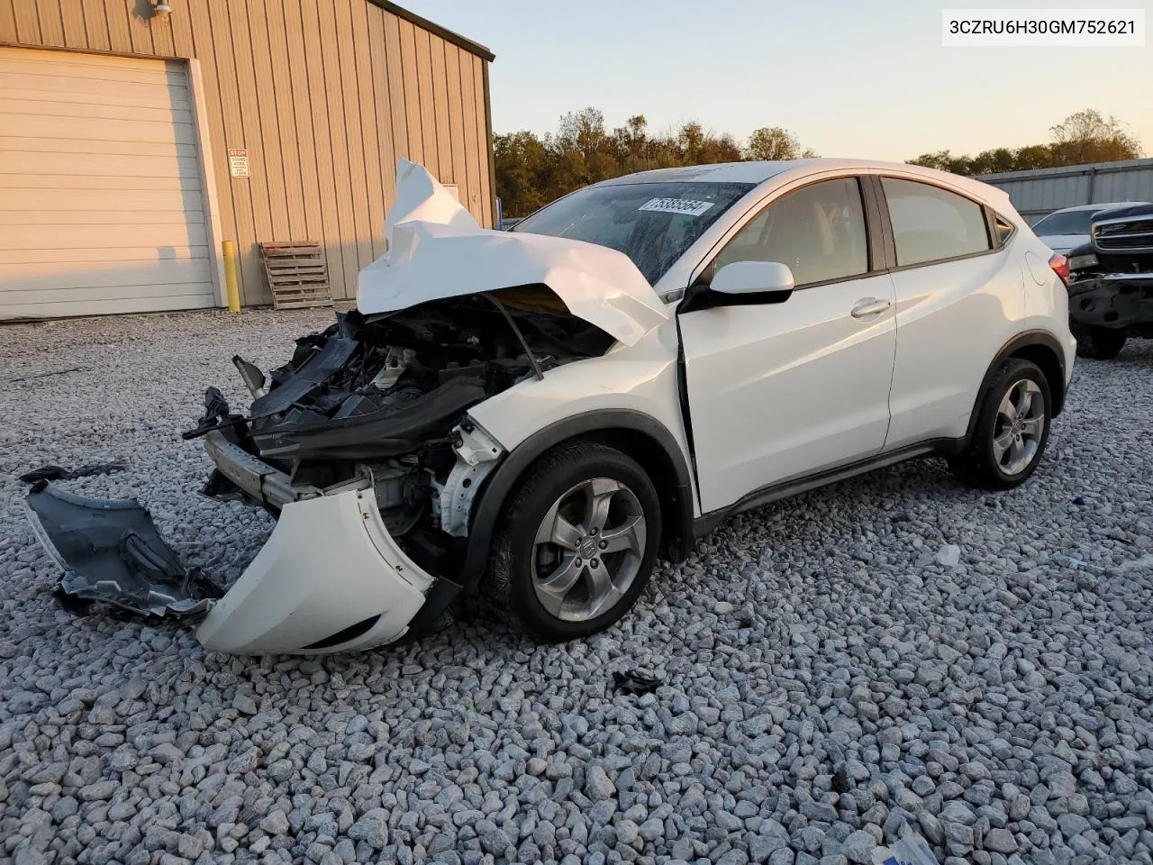 2016 Honda Hr-V Lx VIN: 3CZRU6H30GM752621 Lot: 75385564