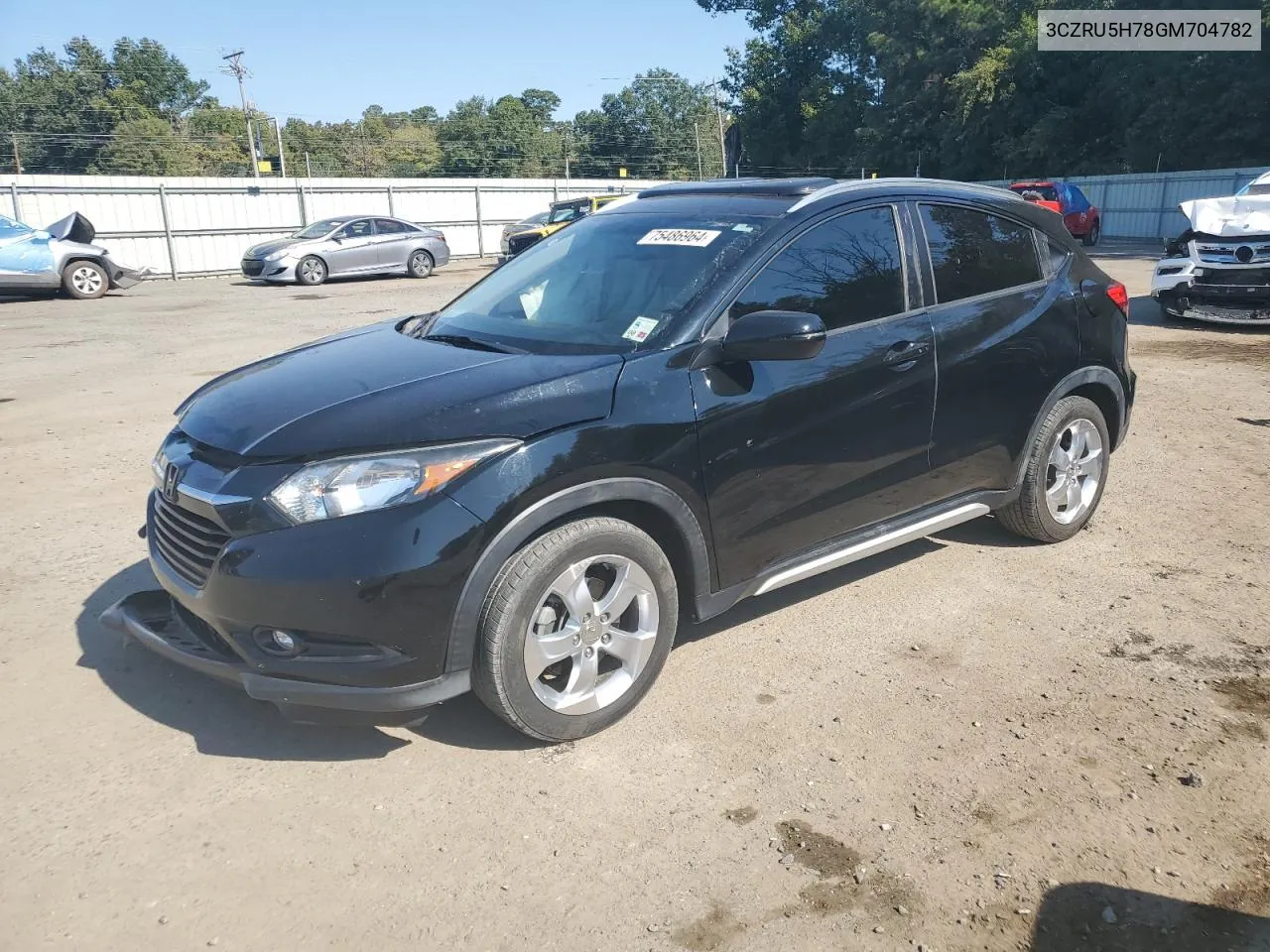 2016 Honda Hr-V Exl VIN: 3CZRU5H78GM704782 Lot: 75486964