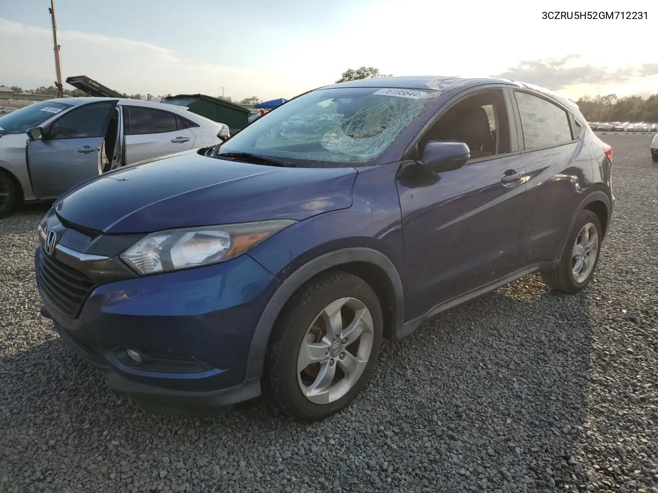 2016 Honda Hr-V Ex VIN: 3CZRU5H52GM712231 Lot: 76195644