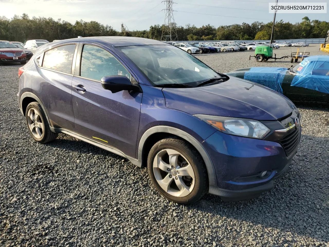 2016 Honda Hr-V Ex VIN: 3CZRU5H52GM712231 Lot: 76195644