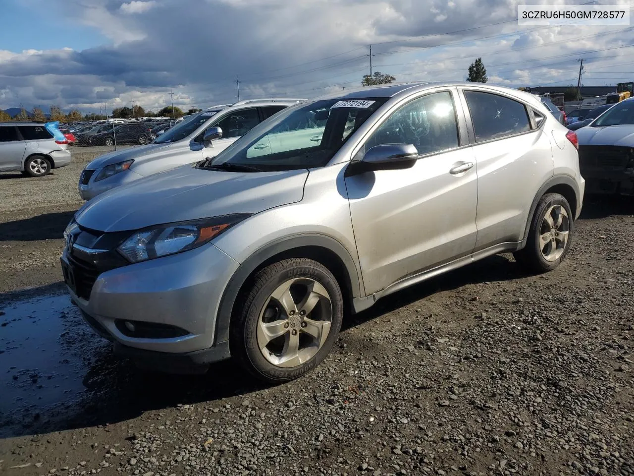 2016 Honda Hr-V Ex VIN: 3CZRU6H50GM728577 Lot: 77272194