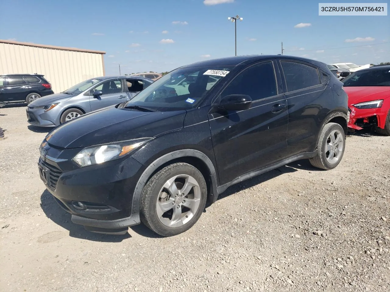 2016 Honda Hr-V Ex VIN: 3CZRU5H57GM756421 Lot: 77550754