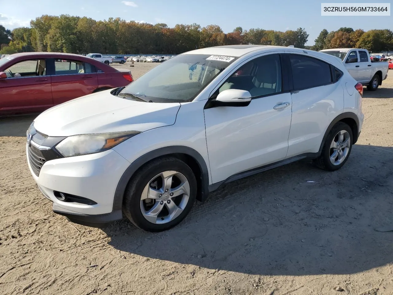 2016 Honda Hr-V Ex VIN: 3CZRU5H56GM733664 Lot: 77724474