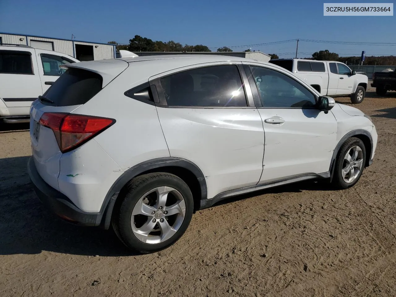 2016 Honda Hr-V Ex VIN: 3CZRU5H56GM733664 Lot: 77724474