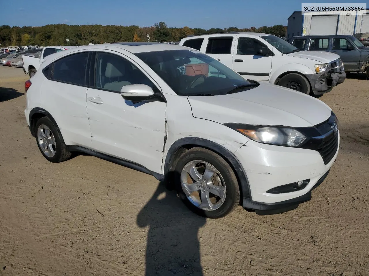 2016 Honda Hr-V Ex VIN: 3CZRU5H56GM733664 Lot: 77724474