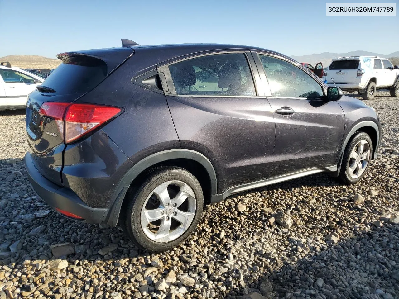 3CZRU6H32GM747789 2016 Honda Hr-V Lx