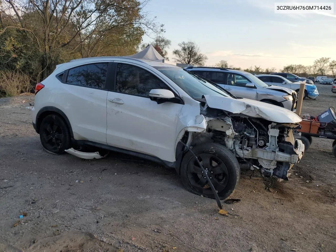 2016 Honda Hr-V Exl VIN: 3CZRU6H76GM714426 Lot: 78297164