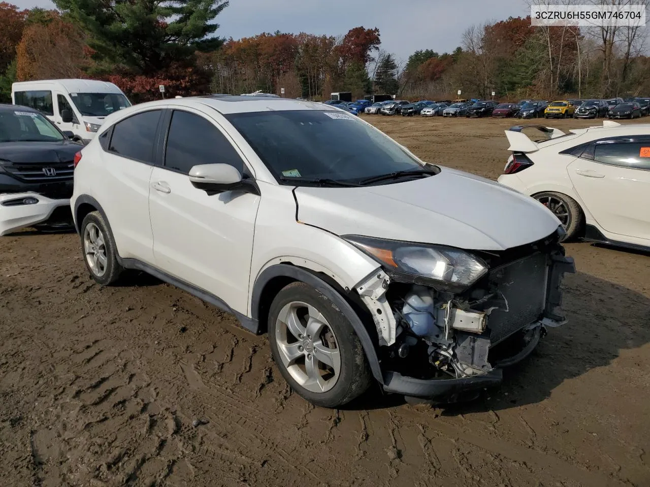 2016 Honda Hr-V Ex VIN: 3CZRU6H55GM746704 Lot: 78482484