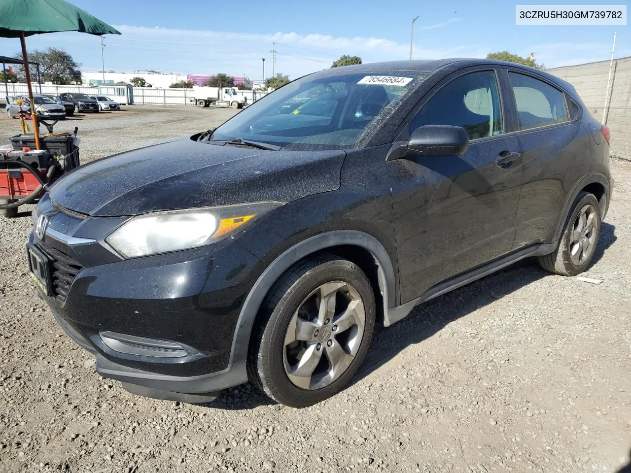 2016 Honda Hr-V Lx VIN: 3CZRU5H30GM739782 Lot: 78546684